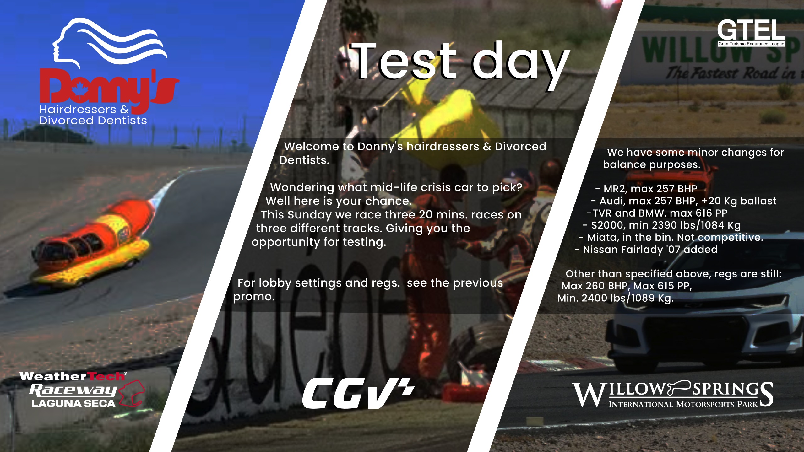 Donny’s Hairdressers & Divorced Dentists | It’s testday