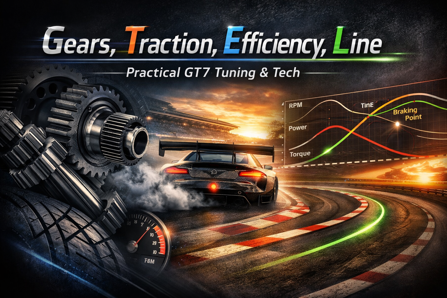 Gears, Traction, Efficiency, Line | Practical GT7 Tuning and Tech.